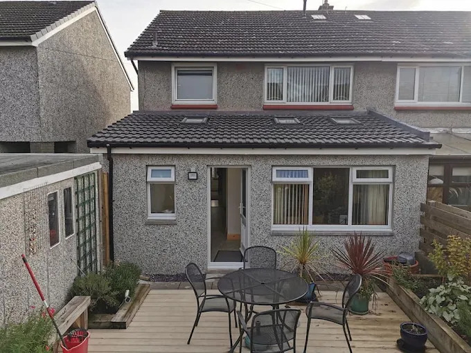 Rear Extension with Decked Patio — SES Renovations project in Central Scotland