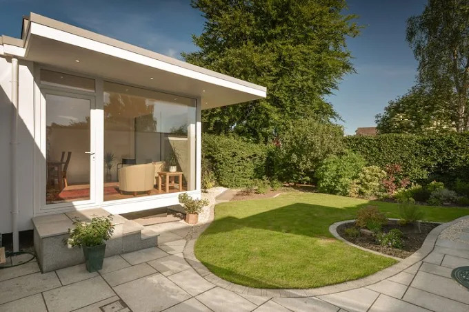 Garden Room with Patio — SES Renovations project in Central Scotland