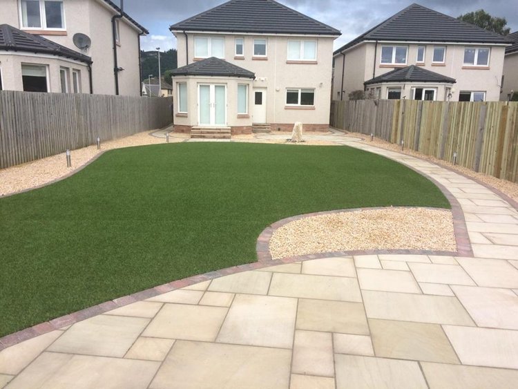 Finished outdoor garden design